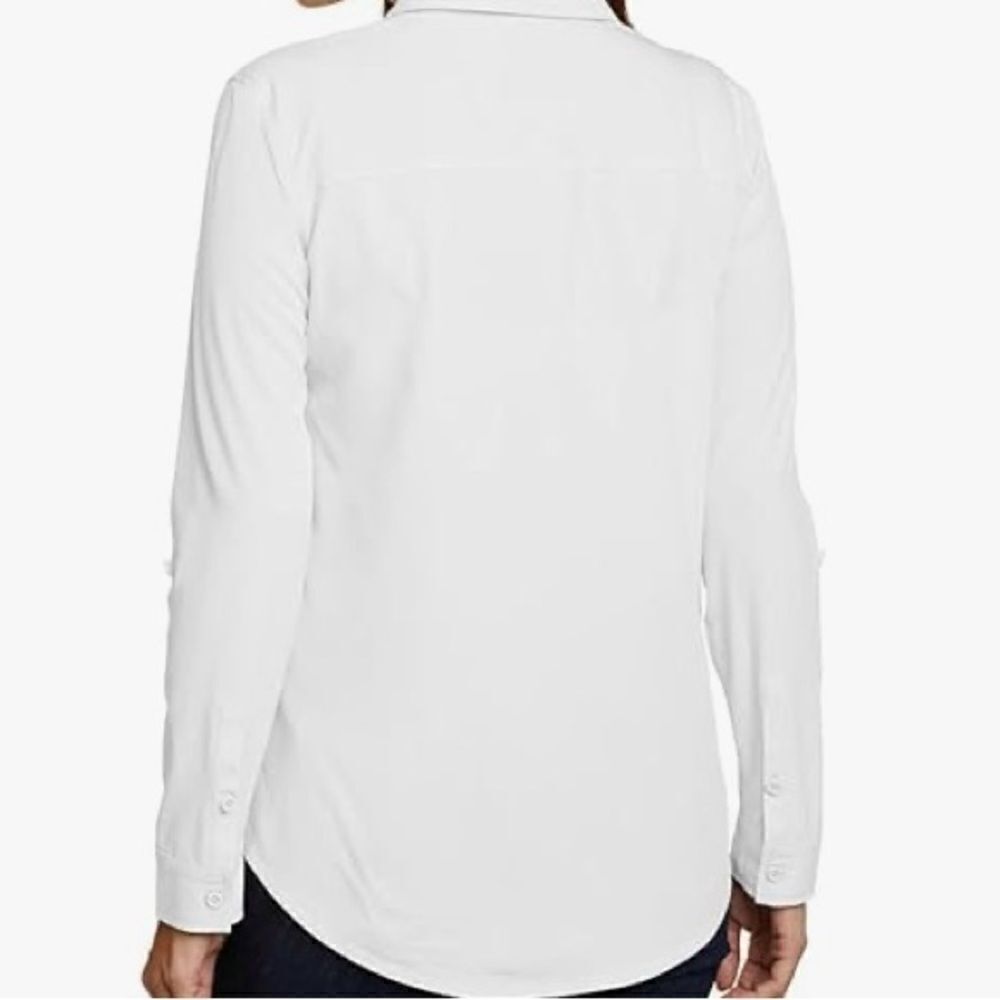 🛍️Eddie Bauer Women's Departure Stretch Moisture Wicking long sleeve shirt💥 - Picture 2 of 9